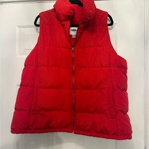 Old Navy Women’s Red Puffer Vest XXL